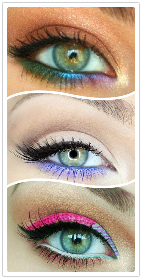 Colorful Eyeliners: Mixed Colors
