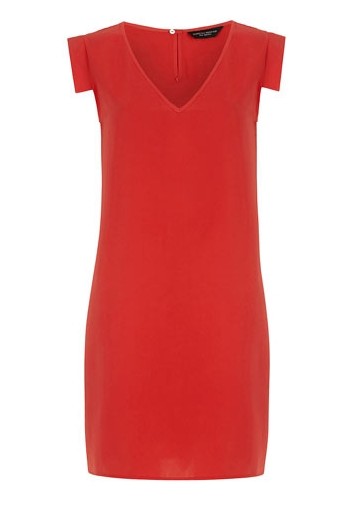 Dorothy Perkins casual shift dress in a persimmon shade of orange