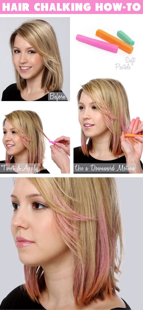 How to use hair chalk