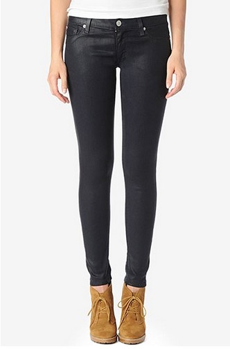 Hudson Jeans Super Skinny in Black Wax for Weekend Outfit Idea