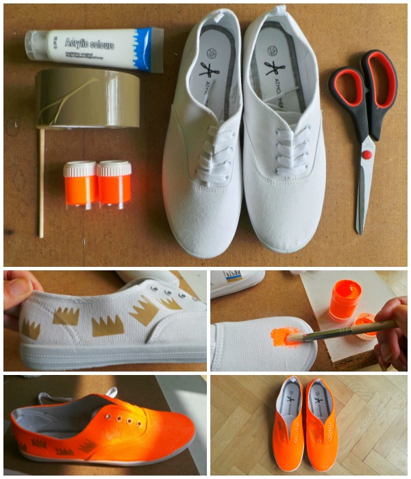 Neon Orange Sneakers
