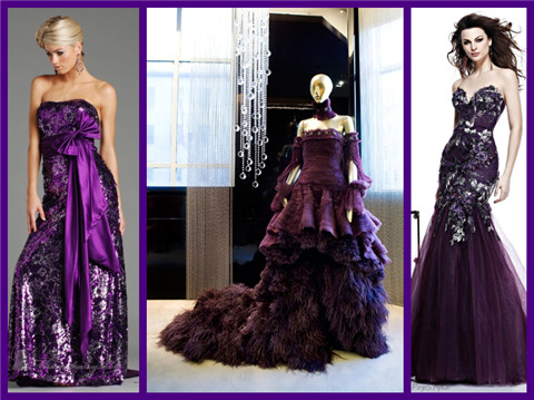 Fashionable and Adorable Barbie-inspired Dresses for Women: Purple Evening Gowns
