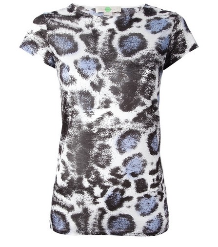 Stella Mccartney Leopard Print Short Sleeve Blouse for Weekend Outfit Idea