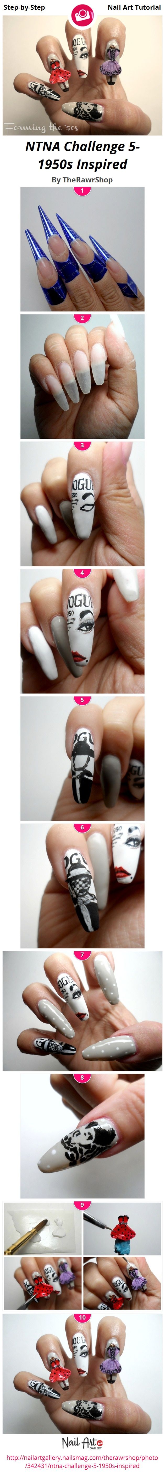1950s Inspired Nails