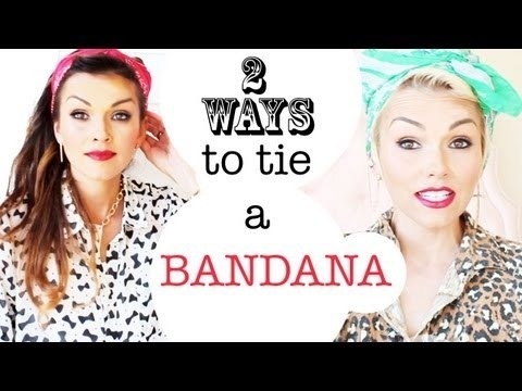 2 Formas de Atar una Bandana