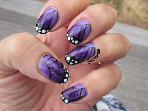 24 Ingenious Purple Nail Ideas for 2014