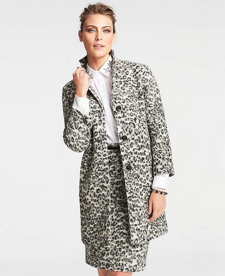 Ann Taylor Animal Jacquard Coat ($225, originally $278)