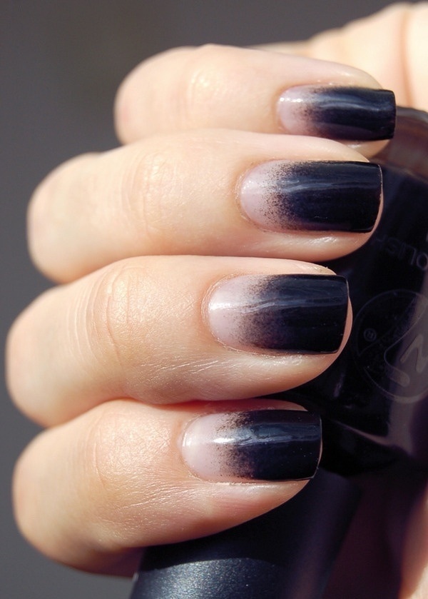 Black Ombre Nails