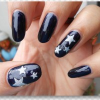 Black and Sliver Nails