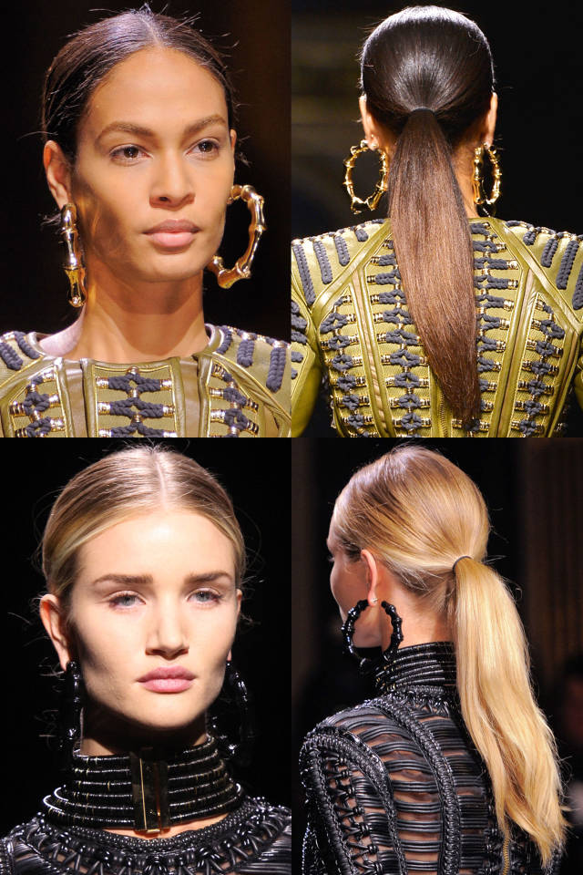 Hit the Trend with Ponytails: Center-parted Ponytail