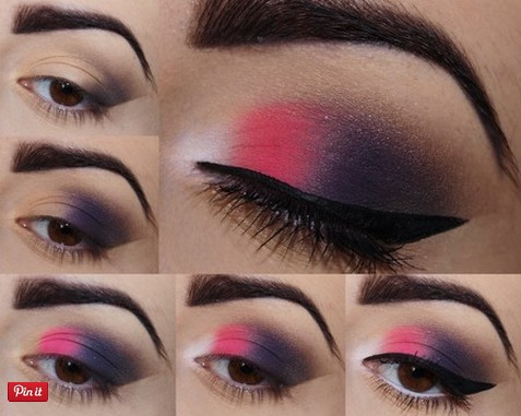 Colorful Makeup Tutorials - Oriental Pink