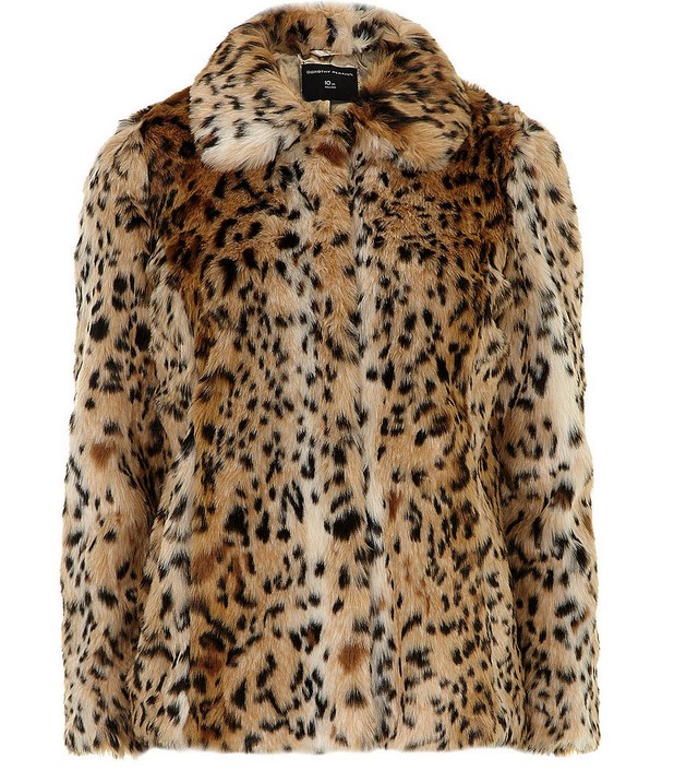 Dorothy Perkins Faux Fur Leopard Coat ($89, originally $119)