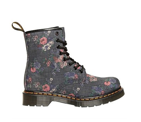 Dr. Martens Floral Printed Denim Boots ($192)