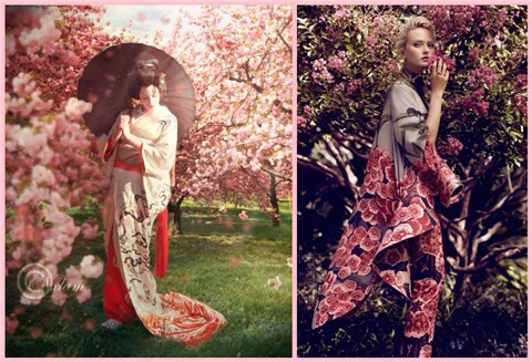 Gorgeous Kimono Inspired Fashion: Beautiful Cherry Bloosom