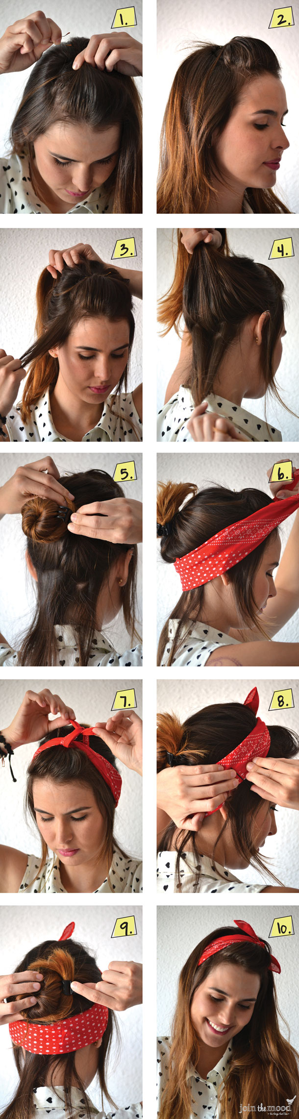 Hair with a Red Bandana