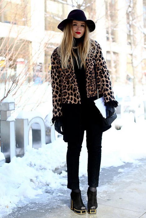 How to Suit Up the Hottest Leopard Coats for 2014