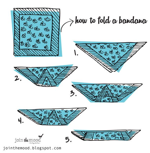 How to fold a bandana