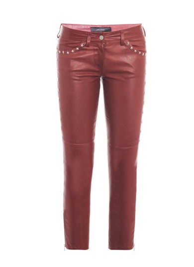 Isabel Marant's Zoltan Star-Stud Leather Trousers ($2,390)