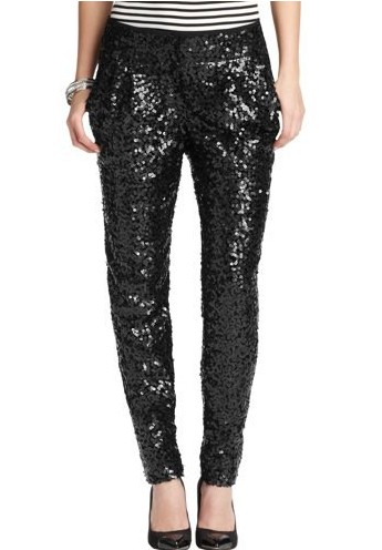 Loft Marisa Sequin Tapered Ankle Pants ($98).