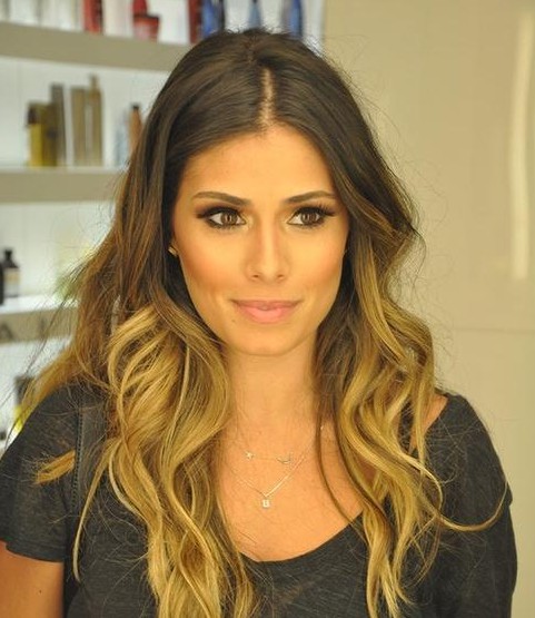 Ombre Hair with Side Part
