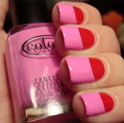 Red and Pink Nails