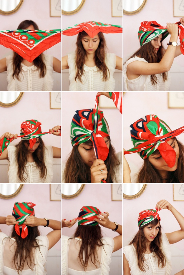 14 Tutorials For Bandana Hairstyles Pretty Designs