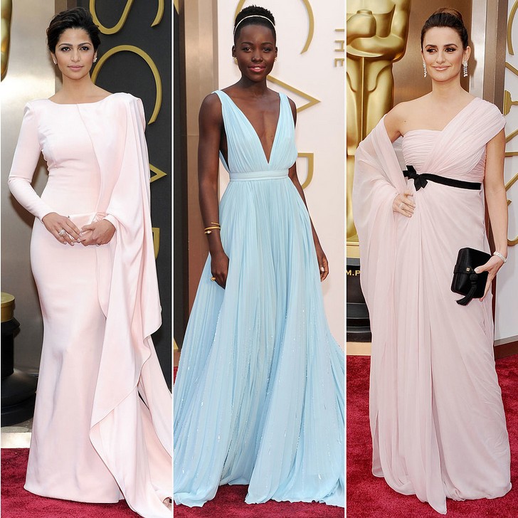 3 Gorgeous Pastel Gowns at the Academy Awards
