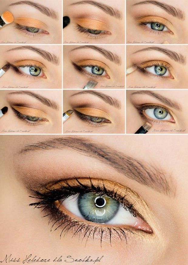 2014 Best Orange Eye Makeup Tutorials