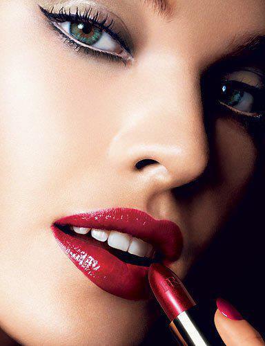 Red Lips for Night Makeup Ideas via