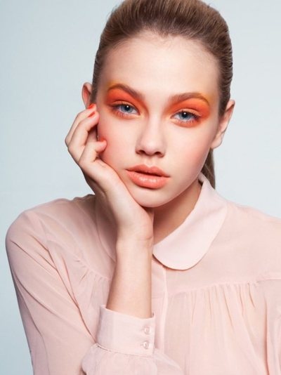 Orange Eye Makeup Ideas: All Orange