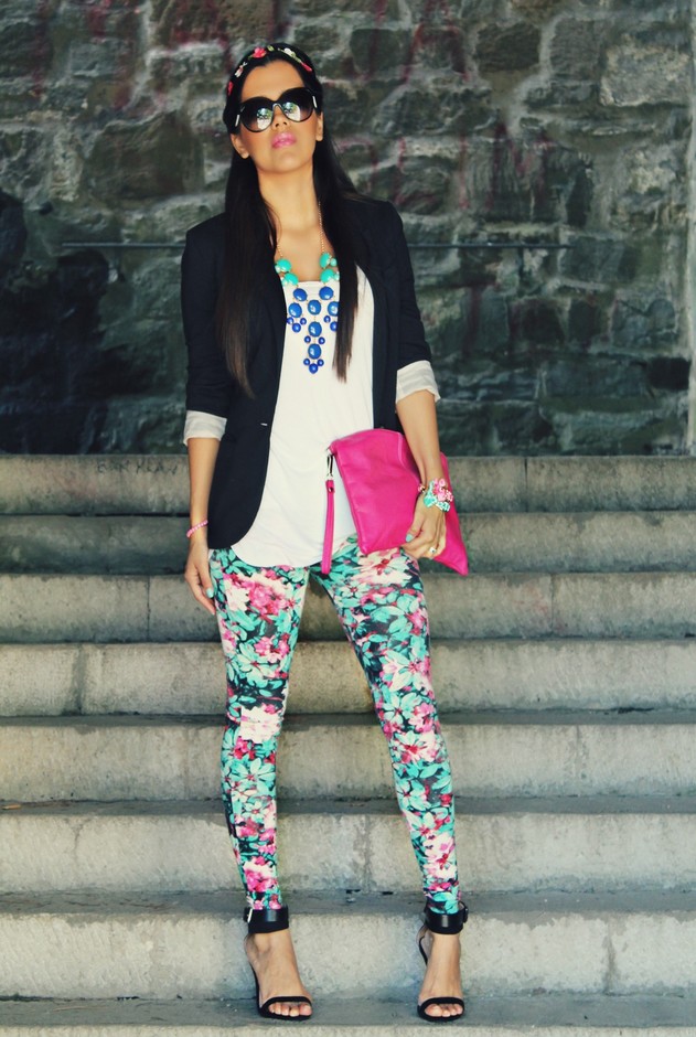 Best Combination Ideas about Floral Pants: Chic Style