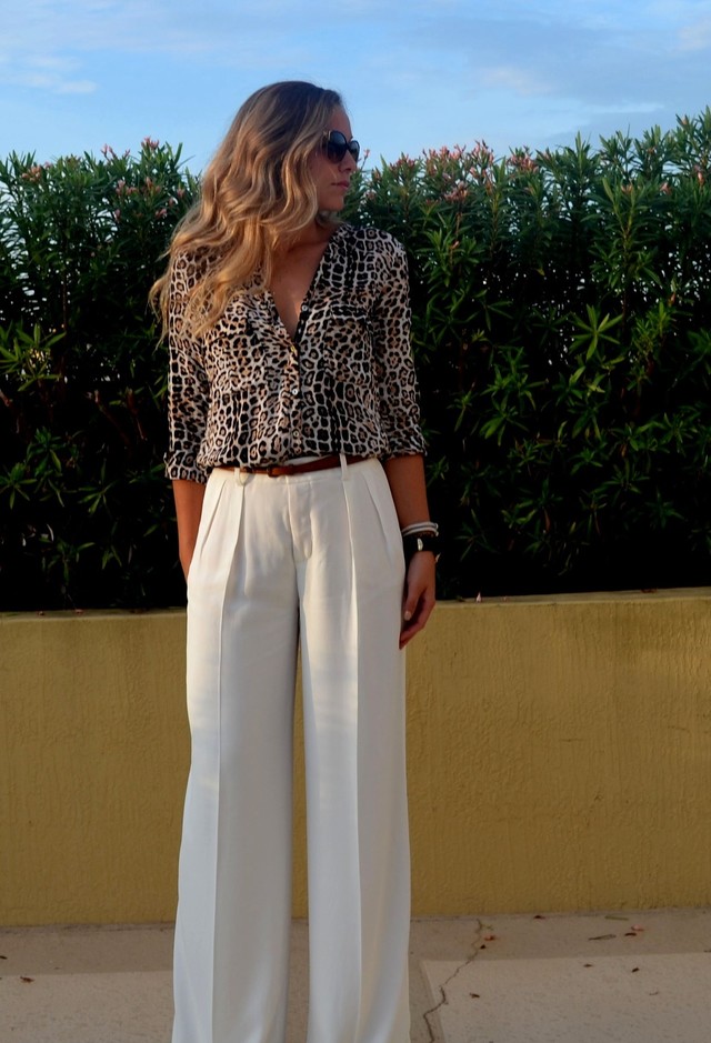 Blouse Outfit in Leopard Prints