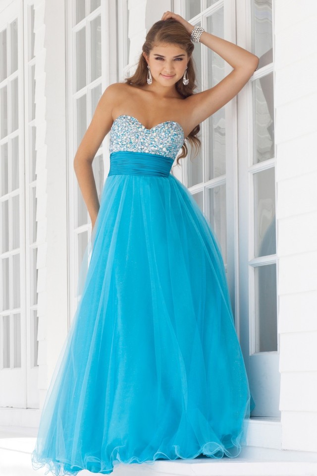 Blue Blush Prom Dress