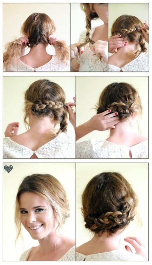 Crown Braid with Side Part