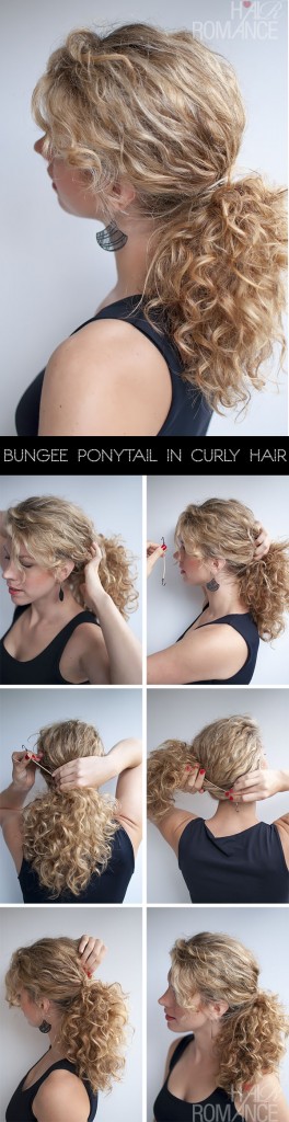 Curly Hairstyle Tutorial - The Curly Ponytail