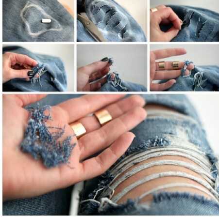 Cut out Jeans
