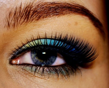Electric Blue Eye Makeup