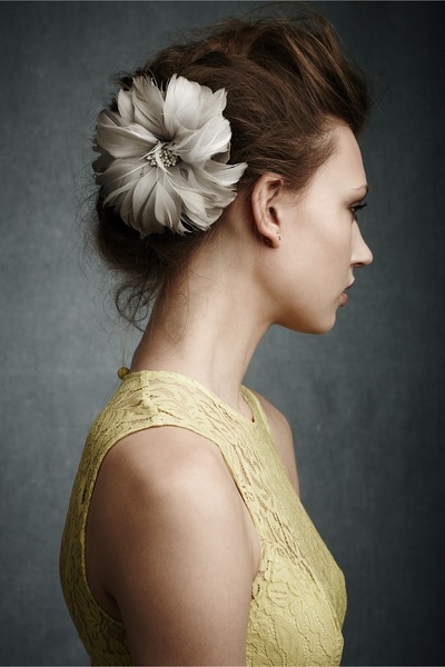 Fantastic Prom Hairstyle with a Flower