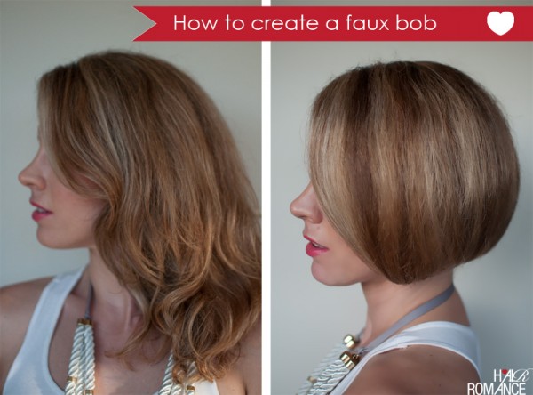 Faux Bob med langt hår