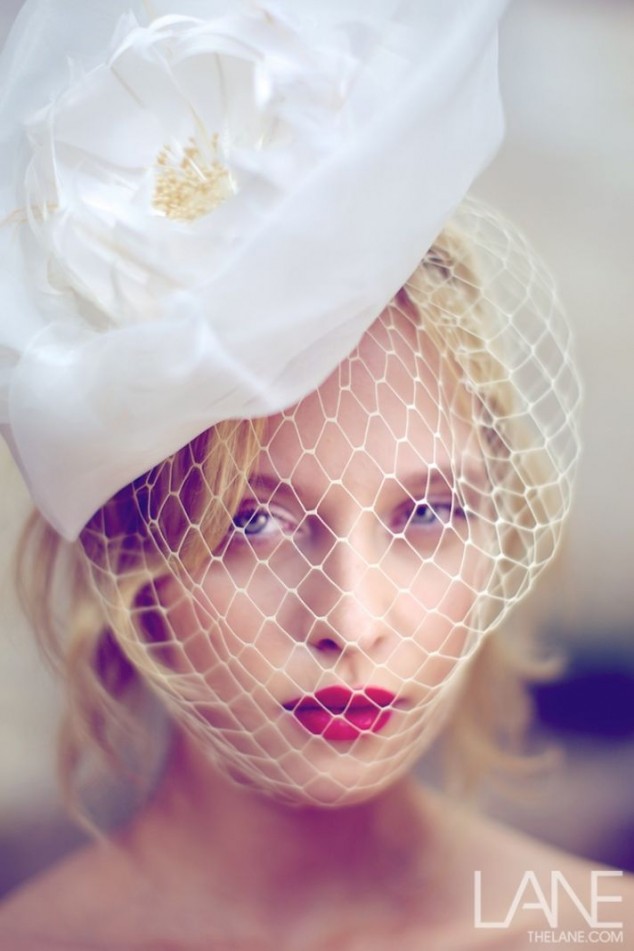 Floral Bride Hairstyle With Veil via
