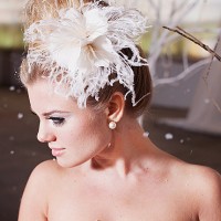 Floral Bun Bride Hairstyle via
