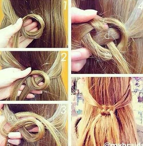 Loop Knot Hair Style