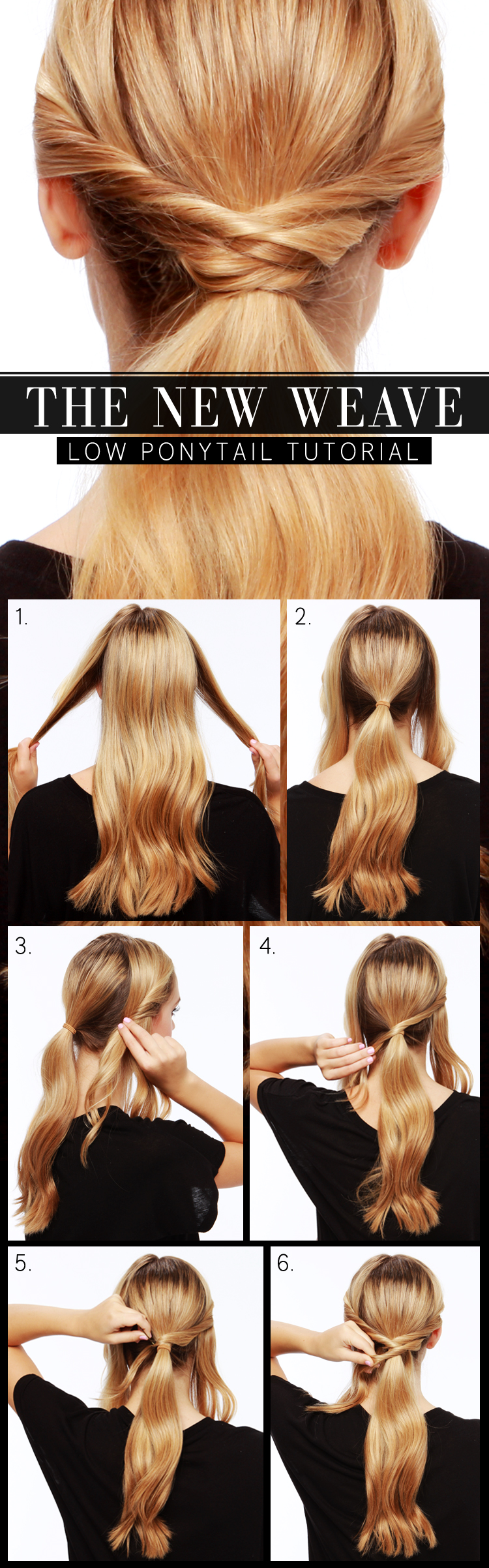 Low Woven Ponytail Tutorial