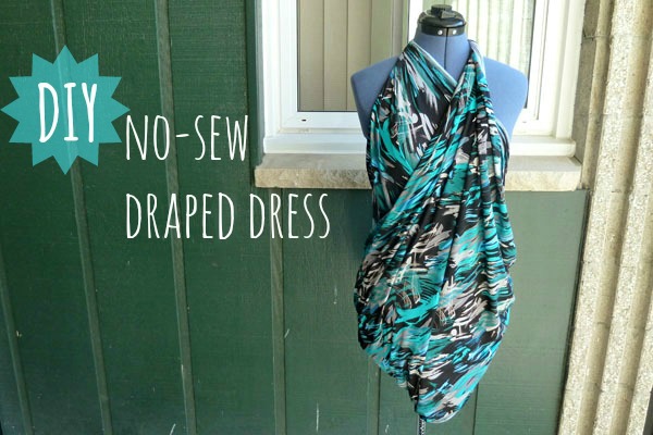 No Sew Draped Dress