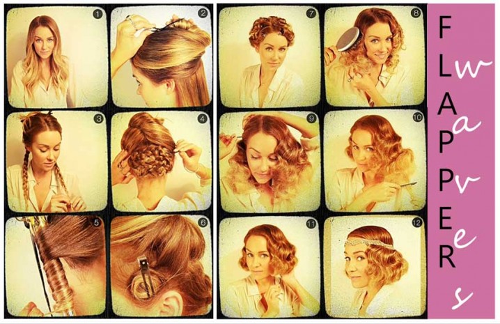 Pin Curls Flapper Hairstyle Tutorial
