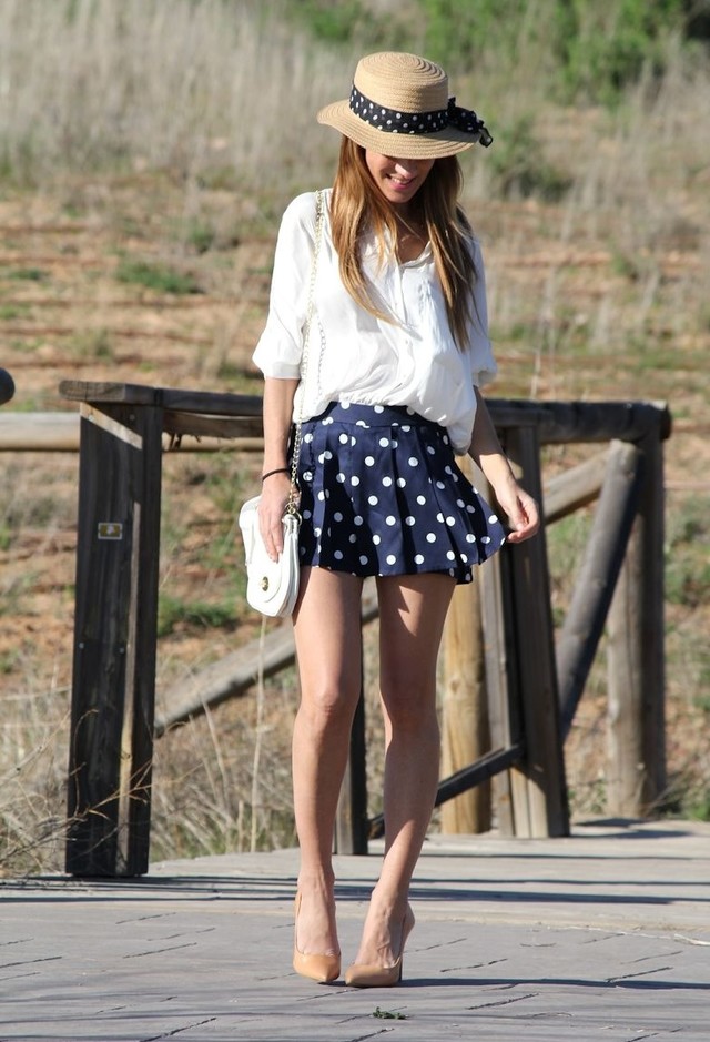 Polka Dotted Dress for Young Women