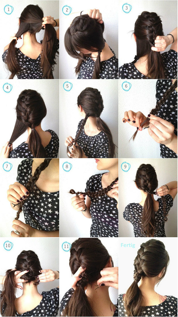 Ponytail With French Braid