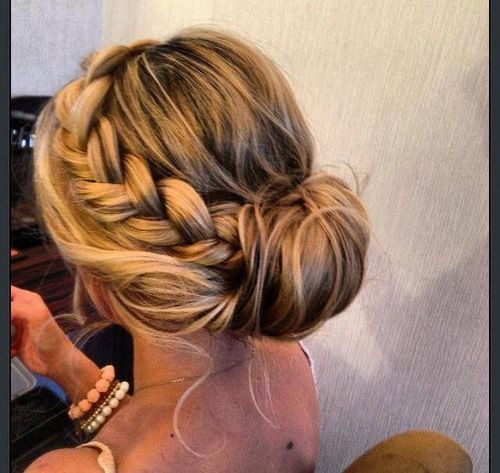 Romantic Braided Updo Hairstyle