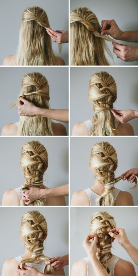 Simple Bridal Hairstyle via