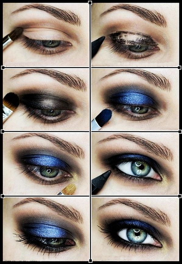 Smoky Blue Eye Makeup Tutorials